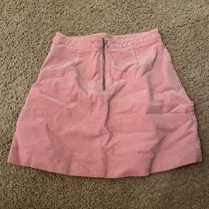 Pink zip up skirt